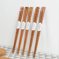 Handmade Japanese Natural Wood Iron Knives And Wooden Chopsticks Sushi Chopsticks Set Value Gift Sushi Chinese food Tie line
