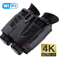 NVC800 Head-Mounted Infrared Night Vision Binoculars 4K UHD WIFI Digital Telescope Camera for Hunting Camping with 16X Zoom 48MP