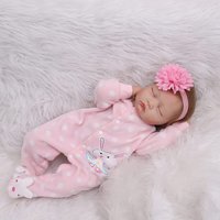 Lifelike Reborn Baby Doll Girl 55cm Handmade Realistic Newborn Baby Doll Soft Silicone Vinyl Reborn Toddler Doll