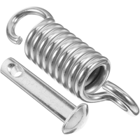 1 Set Swing Hardware Heavy Duty Spring Hook Suspension Swing Extension Spring Pin Set for Indoor and Outdoor Hanging Chair Hammo