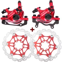 Mountain Road Bike Line Pulling Hydraulic Disc Brake Calipers Front Rear MTB Bicycle Oil Disc Brake E-BIKE Brake Rotor 160MM