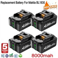 Zamienna bateria do Makita 18V BL1830 8000mAh Li-ion, kompatybilna z Makita BL1815 BL1840 BL1850 BL1860 BL1890, bateria do elektronarzędzi.