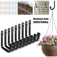 9PC Wall Mount Hook Heavy Duty Garage Hanger Hanging Wall Mount Hanger for Power Garden Tool Hanging