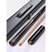Original 145 cm Pool Cue, Black Tech 3/4 Scale Split Ash Wood Shaft Billiard Cues, Black Shaft, 10.3/11.5mm Tip Stick