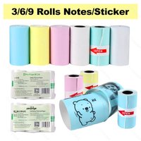 White Color Sticker Label Thermal Paper Rolls for Photo Printer and Color White Receipt Bill Printer Paper Roll for Peripage A6