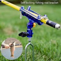 Fishing Rod Holder For Bank Fishing Durable ABS Alloy Support For Fish Pole 360 Degree Adjustable Fishing Tackle 1/3/5Pcs