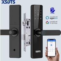 TTLock App Bluetooth funktioniert mit Google Home Alexa, digitales Sicherheitsschloss mit Fingerabdruck und Passwort, elektronisches Smart Lock für Zuhause.