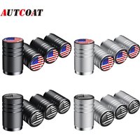 American Flag Tire Valve Caps, Aluminum Car Dustproof Caps Tire Wheel Stem Air Valve Caps for Car Truck Motorcycle Bike Bicycle