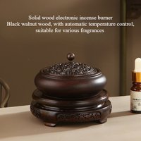 Sandalwood Electric Incense Burners Timed Temperature Adjustment Essential Oil Incense Powder Household Temple Worship Office