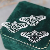 3pcs Exquiaite Butterfly Charms for Jewelry Making DIY Craft Vintage Earrings Necklace Stainless Steel Pendant Hollow Leaf Craft