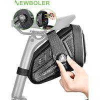 AliExpress NEWBOLER Bicycle Saddle Bag Waterproof EVA Hard Shell Road Bicycle Tail Bag Reflective Striped Bike Rear Bag Bike Accessories