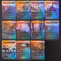 LTC TCG Proxy Magical Cards English Urborg Tomb of Yawgmoth Yavimaya Cradle of Growth The Ozolith The Great Henge Shadowspear