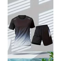 Men's casual suits, outdoor activity running suits, travel sportswear sets, park and beach outings, quick-drying and lightweight