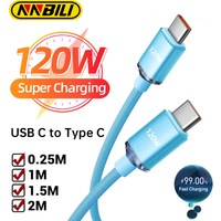 NNBILI 120W PD USB-C to Type C Super Fast Charging cable For iPhone 16 15 Pro Max Xiaomi Redmi POCO Samsung Hwawei Accessories