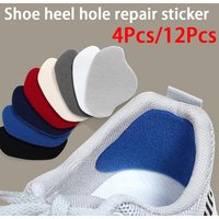 Heel Patch for Repairing Holes in Shoes Anti-Wear Heel Protector Self-Adhesive Backing Adjustable Size 4Pcs/12Pcs