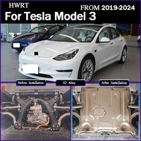 Engine Under Guard Battery Protection Plate For Tesla Model 3 2019 - 2024 Chassis Armor Undercarriage Shield Accessory