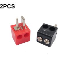 Brand New Electrical Equipment Plug Connector Wire Connectors Red & Black Screw Connections DIN Hi-Fi Speaker Plug Set
