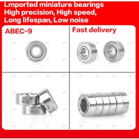 Imported small bearing inner diameter 2mm 3mm 4mm 5mm 6mm 7mm 8mm 9mm 10mm 3x8x4 8x22x7 8x16x5 2x5x2.5miniature bearings
