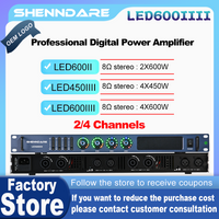 Professional Digital Power Amplifier 4 Channel Preamplifier Audio DJ Speaker Subwoofer AMP Class D Linear Array Sound Amplifier