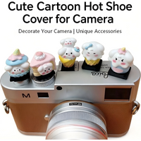DIY Cartoon Series Dustproof Hot Shoe Cover,Universal Camera Hot Shoe Cap Flash Protector for Sony Canon Fuji Nikon Leica Pentax