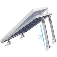 Adjustable Photovoltaic Support 36cm-68cm Solar Panel Bracket Aluminum Alloy Solar Holder End Clamp For Flat Roof Mounting