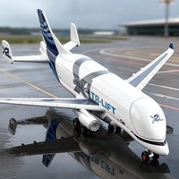 1:72 Airbus Beluga A300-600ST Model Samolotu Transportowego z Odlewu Stopu Metali, Duży, Super Transportowy, Model Samolotu Dostawczego dla Pasażerów, Symulacja Dźwięku i Światła