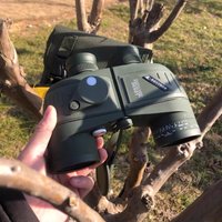 BOSTRON Binoculars Marine 10x50 Compass Waterproof High Magnification High-definition Coordinate Ranging Professional Telescope