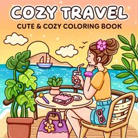 COZY TRAVEL Bold-easy Patterns Coloring Book for Adults Cute Drawing Book Perfect Gift for Party and Birthday