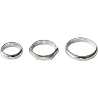 Solid 925 Sterling Silver Round Bead Frame, Spacer Loose Frames With Hole Jewelry DIY Components Accessories