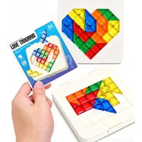 Love Puzzle Box Heart Shaped Logical Thinking Puzzles For Kids Adults 120 Challenges Gemstone Tabletop Games Novelty Gifts