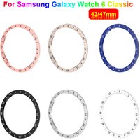 Für Samsung Galaxy Watch 6 Classic 47mm 43mm Abdeckung Lünette Schutzring Galaxy Watch 6 Classic Silikon-Stoßfänger-Ringe Zubehör