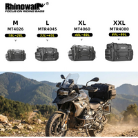 Rhinowalk Motor Tail Bag Waterproof 19L-80L Expandable Big Capacity Motorcycle Back Seat Saddlebag Pannier Luggage For Most Moto