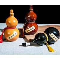 Traditional Portable Water Bottle Gourd Wine Drink Jug Decoration for Outdoor Storing Drinks Water Barbecue Travel Camp Decor