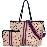 Neoprene Tote Bag Large Beach Bag for Women Pool Gym Tote Bag Travel Tote Bag Neoprene Crossbody Bag Casual Shoulder Bag