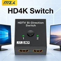 MZX 4K HDMI-compatible Switch 2-In-1-Out KVM Bi-Direction 1x2 2x1 HDTV Splitter Adapter Converter Computer PC Laptop Accessories