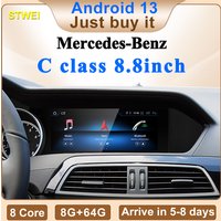 STWEI Cena Fabryczna 8.8-calowy Odtwarzacz Multimedialny z Androidem AUTO do Mercedesa Benz Klasy C 11-15 W204 S204 Inteligentny System