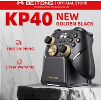 BEITONG KP40 Golden Black Elite Wireless Controller for PC/Switch/iOS/Android/Steam, Adjustable TMR Joystick, TMR Trigger