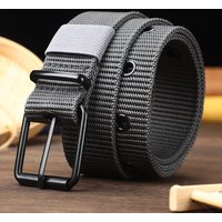 Men's Nylon Belt Porous Canvas Pin Buckle Belt Outdoor Sports Belt Women's Trendy Belt With Jeans Belt For Men Women