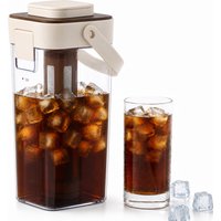 34oz Large Capacity Cold Brew Coffee Maker Multipurpose Iced Tea Beverage Brew Pitcher with Removable Structure for Home Outdoor