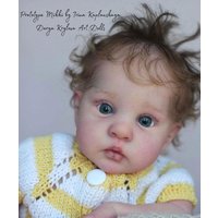 NPK 17inch Reborn Mikki Unfinished Unpainted Doll Kit Fresh Color with Cloth Body and Eys