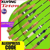 KUYING TETON L UL SUL 5'2' 6' 6'3' 6'4'6'2' 6'6' Angelrute Köderrute Spinnrute Castingrute FUJI Carbon 1-4g 0.8-3g 2-10g M-Fast BFS