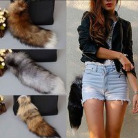 Animal Tail Keychain Fur Pendant Keychain Bag Charm Holder Keyrings For Backpack Car Decoration For Women 2024