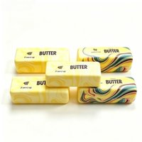 Marble Print Butter Squishy Toy Soft TPR Squeeze Stress Relief Fidget Toy Kawaii Food Shape Sensory Decompression Toy