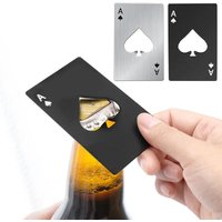 Spade A Card Bottle Opener Creative Poker Card Shaped Stainless Steel Home Tool Cork Stopper Beer Opener