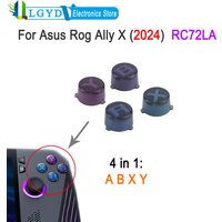 4 in 1, A B X Y Caps For Asus Rog Ally X 2024 RC72LA, Ally-RC72LA-NH007W Game Console Color Function Button Replacement Part