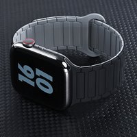 for Apple Watch Bands 40mm 46mm 45mm 44mm 41mm 49mm correas Bracelet iWatch Series 11 10 9 8 Se ultra2 3 Magnetic Silicone Strap