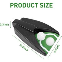 Golf Ball Return Putting Unit, Automatic Return Machine, Indoor Golf Putting Hole, Battery-Powered Practicing, Suitable for Prac