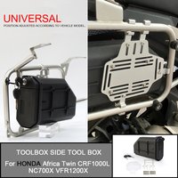 For HONDA Africa Twin CRF1000L NC700X VFR1200X Crosstourer Tool Box Motorcycle Toolbox Tool Box Waterproof Side Decorative Box