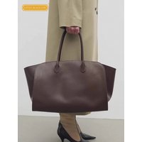 Large Capacity Office Ladies Work Totes Handbag Cowhide Genuine Leather Underarm Shoulder Bag New Designer Casual Shopping Bags