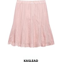 KASLEAD New Women's Fashion Simple Pattern Midi Skirt Standard Fit Polyester Fiber A-Line Skirt Summer 2026
